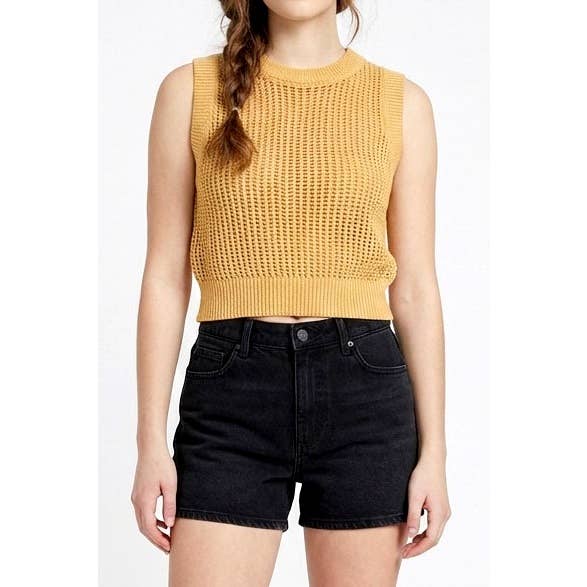Chocho's Boutique Abby Knit Crop Top