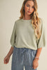 Chocho's Boutique Amy Raglan Short Sleeve Sweater
