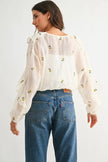 Chocho's Boutique Iris Floral Blouse