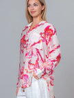 Chocho's Boutique Jasmine Botanical Button Up Top
