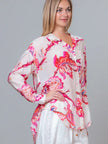 Chocho's Boutique Jasmine Botanical Button Up Top