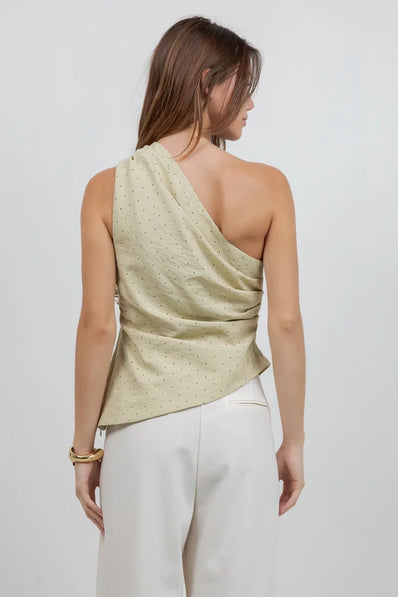 Chocho's Boutique Phoebe Asymmetrical One Shoulder Top