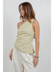 Chocho's Boutique Phoebe Asymmetrical One Shoulder Top