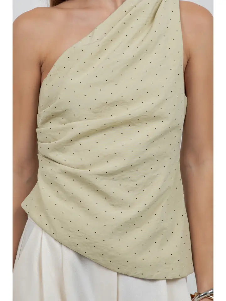Chocho's Boutique Phoebe Asymmetrical One Shoulder Top