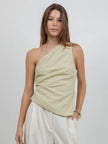 Chocho's Boutique Phoebe Asymmetrical One Shoulder Top