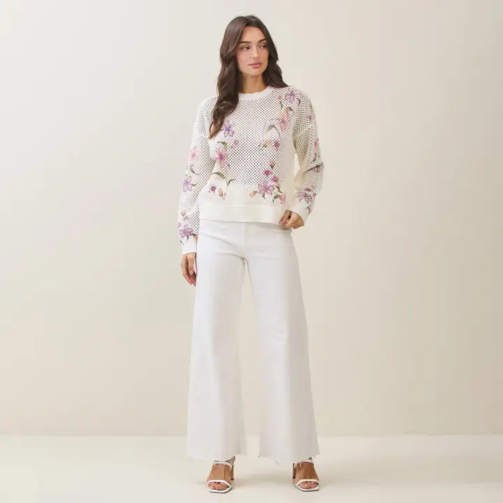Chocho's Boutique Vanessa Open Knit Sweater