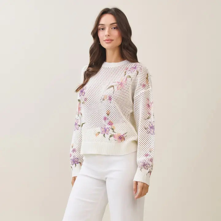 Chocho's Boutique Vanessa Open Knit Sweater