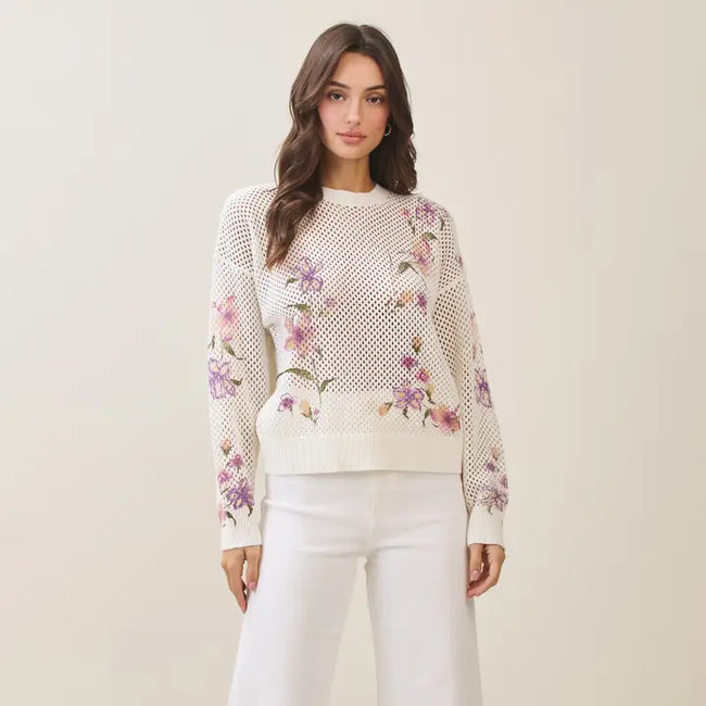 Chocho's Boutique Vanessa Open Knit Sweater